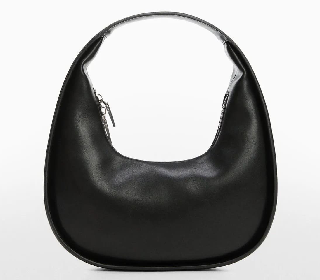 Bolso rígido efecto piel de Mango