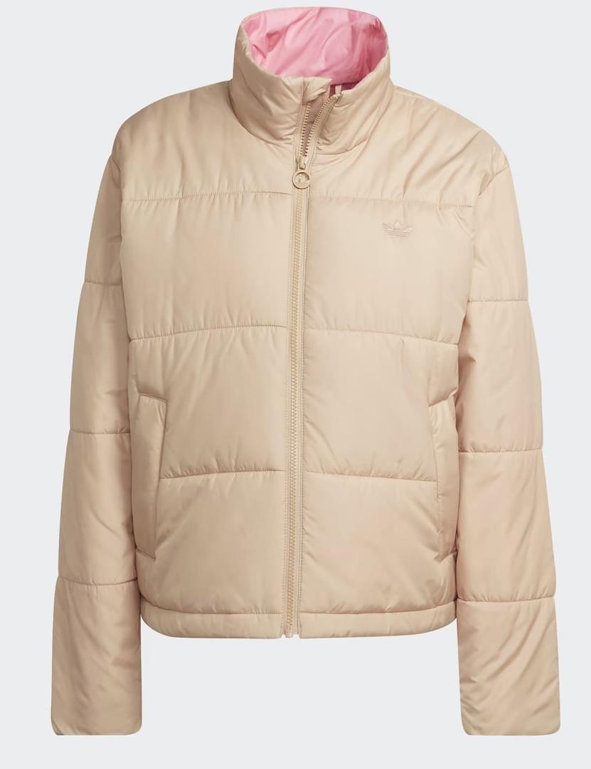 Chaqueta corta puffer con cuello de Adidas
