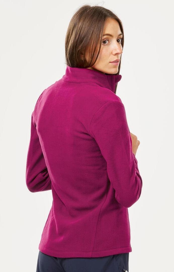 Forro polar de montaña y trekking con media cremallera de mujer Quechua MH100 en Decathlon