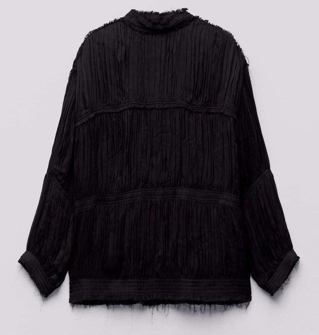 Camisa frunces ZW Edición Limitada de Zara