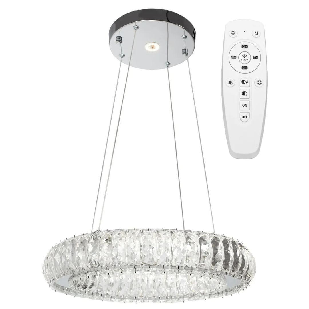 Lámpara de suspensión con cristal LED y control remoto de Leroy Merlin