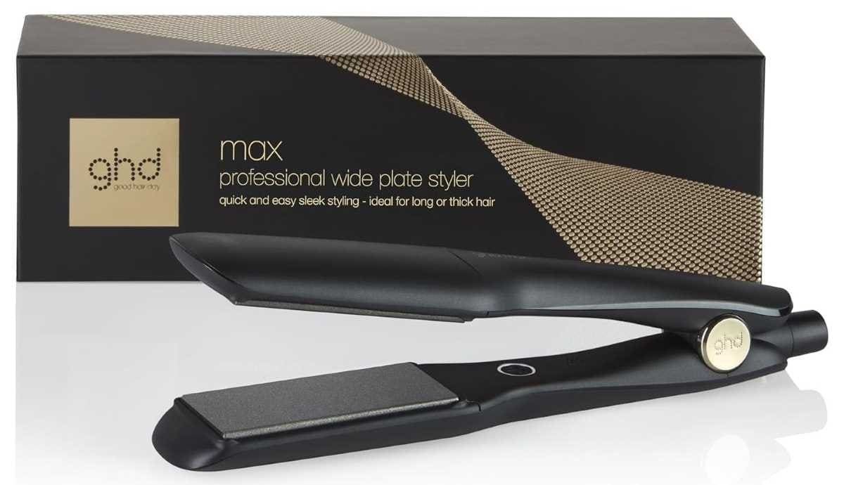 ghd max plancha de pelo profesional con placas anchas para cabello largo, grueso o rizado de Amazon