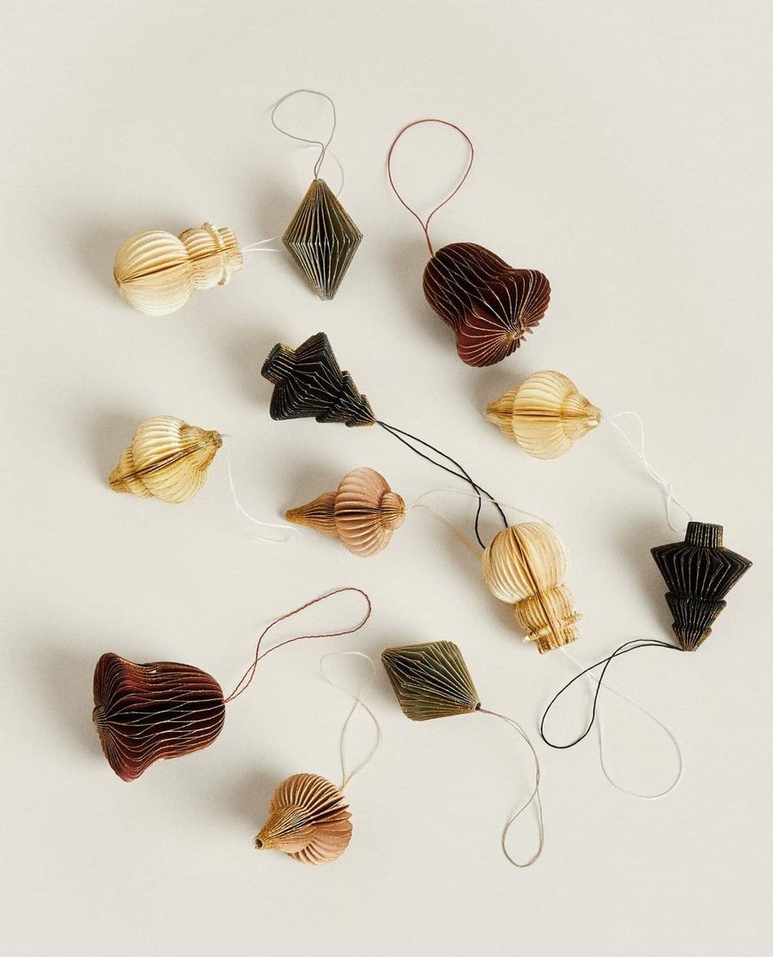 Pack de adornos de navidad de papel