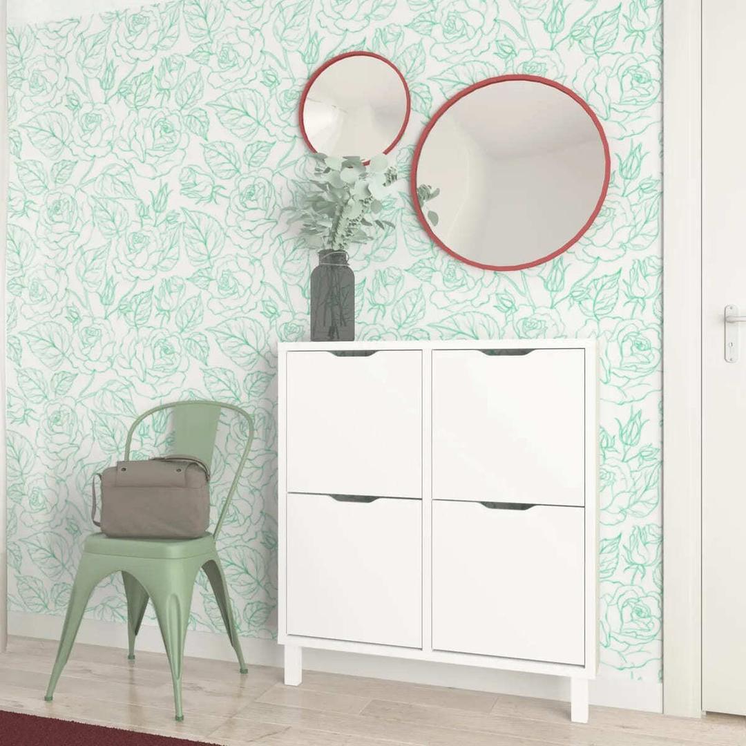 Zapatero Dublin blanco para 12 pares de zapatos de Leroy Merlin