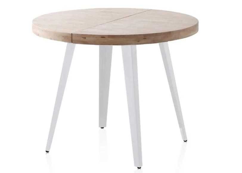 Mesa redonda extensible Berg Blanco de Leroy Merlin