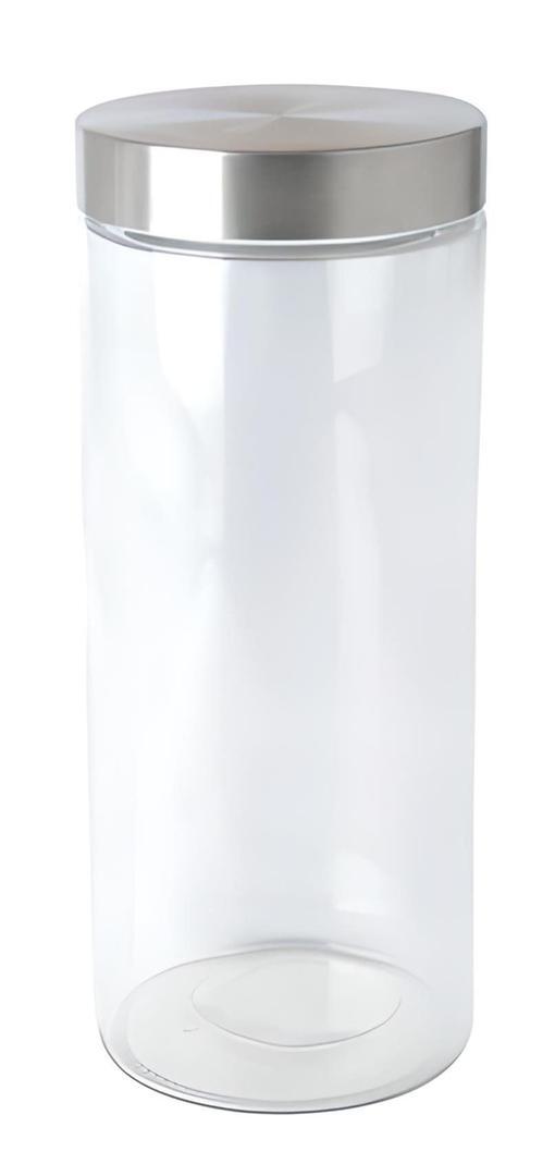 Bote de vidrio con tapa de acero