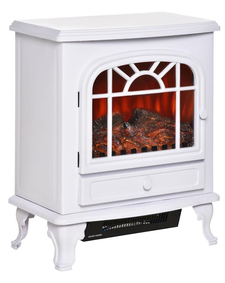 Chimenea eléctrica portátil Homcom 10002000 W