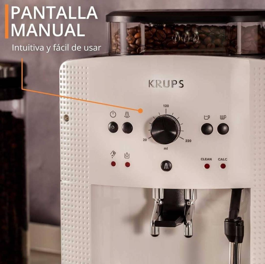 Krups Roma EA8105 Cafetera superautomática 15 bares de presión de Amazon