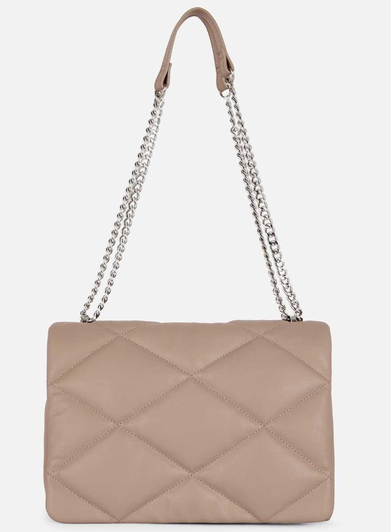 Bolso guateado con solapa y cadena de fantasía de Primark