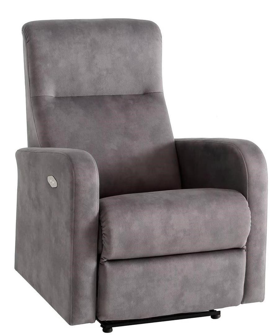 Sillón tapizado con relax eléctrico y reclinable Calm