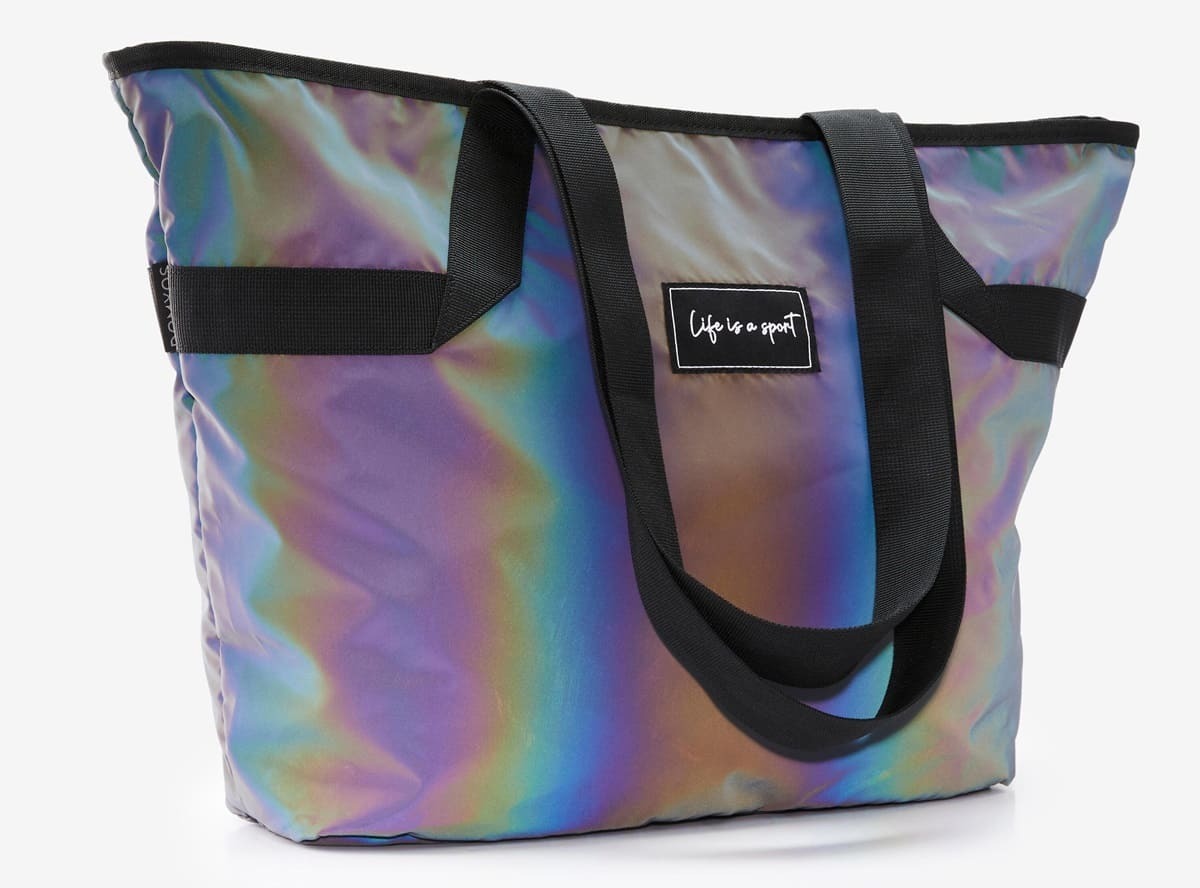 El bolso XXL reflectante de Domyos en Decathlon