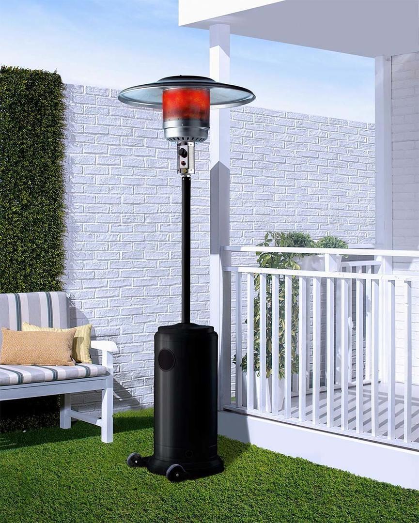 Estufa de gas para exterior BRITEC Corona en color negro en Leroy Merlin