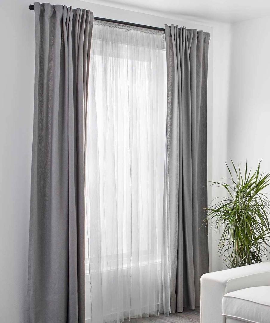 LILL Cortinas red par blanco 280x300 cm de Ikea