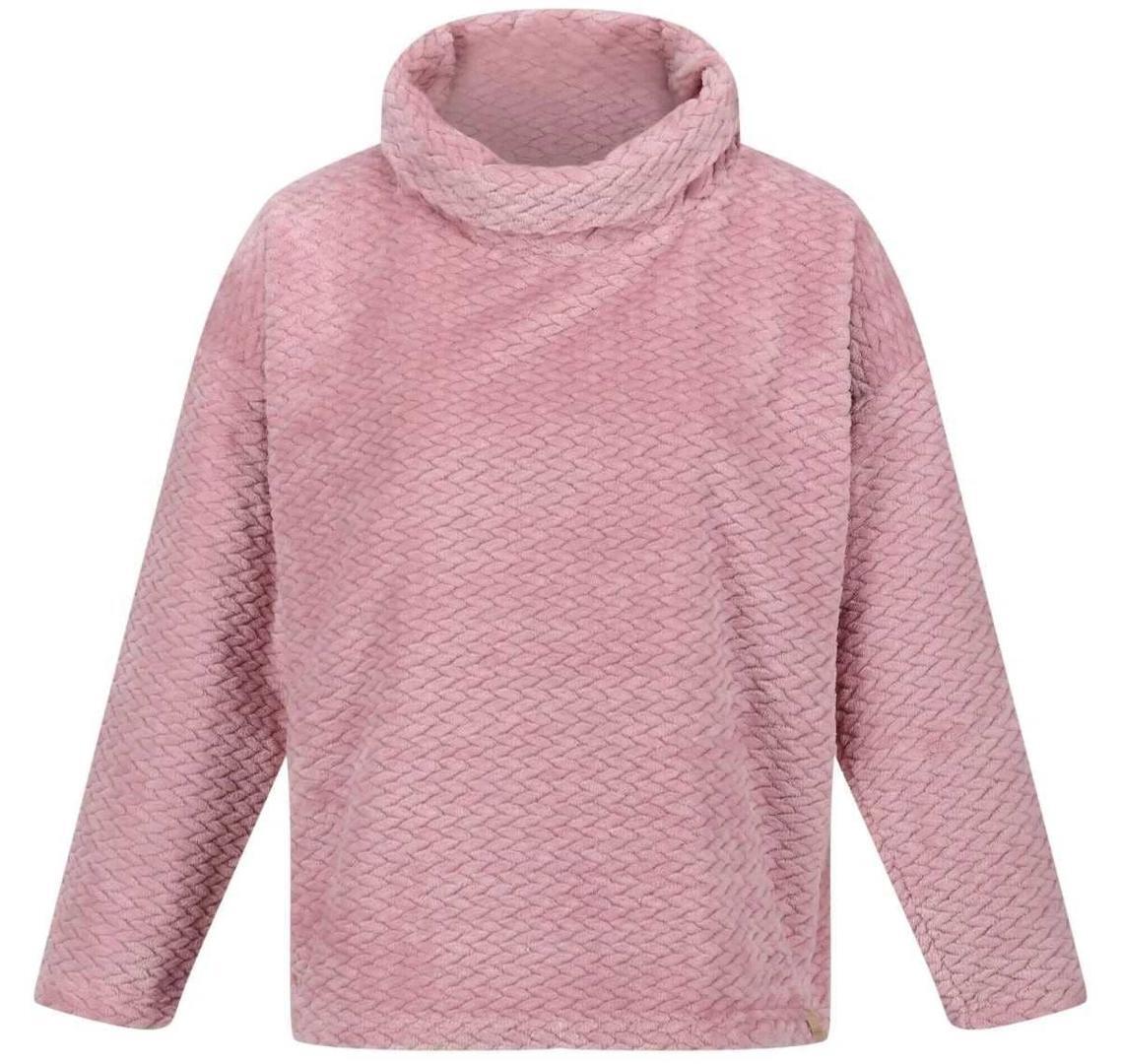 REGATTA Jersey Bekkah Trenzados de Peludito para Mujer rosa polvo de Decathlon