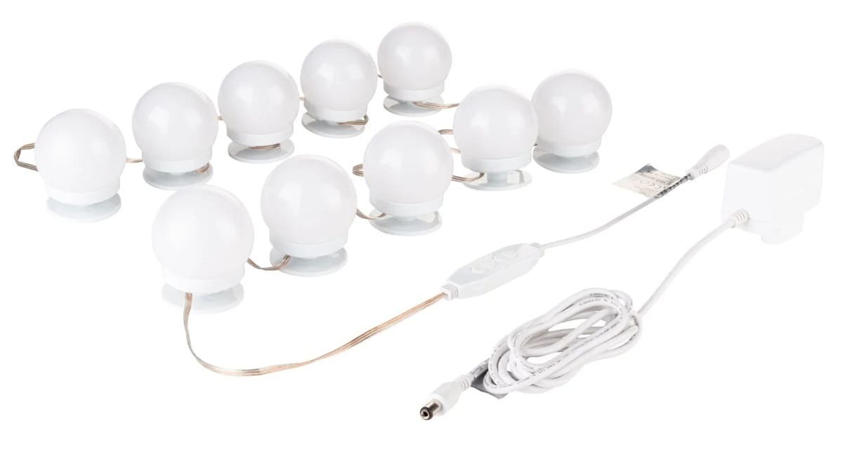 Lámpara con bombillas LED para el espejo en Lidl