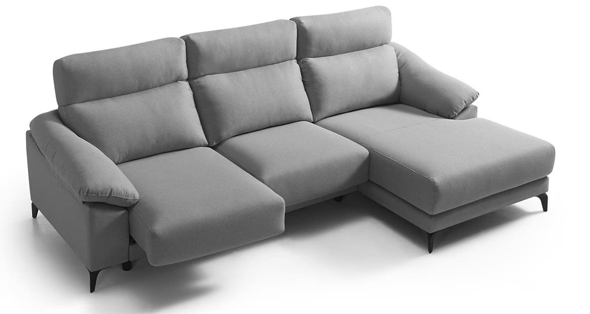 Sofá cama de 3 plazas con Chaise Longue Alabama de El Corte Inglés