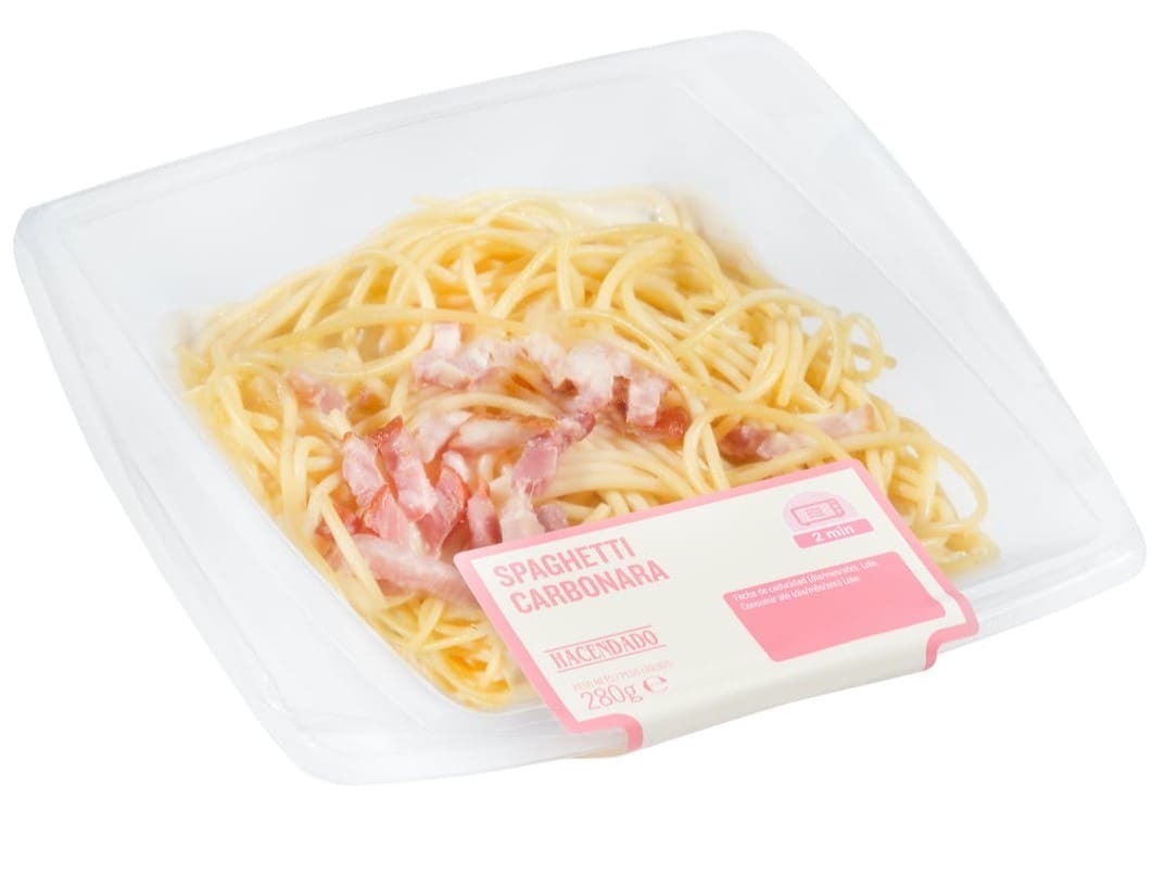 Spaghetti carbonara Hacendado