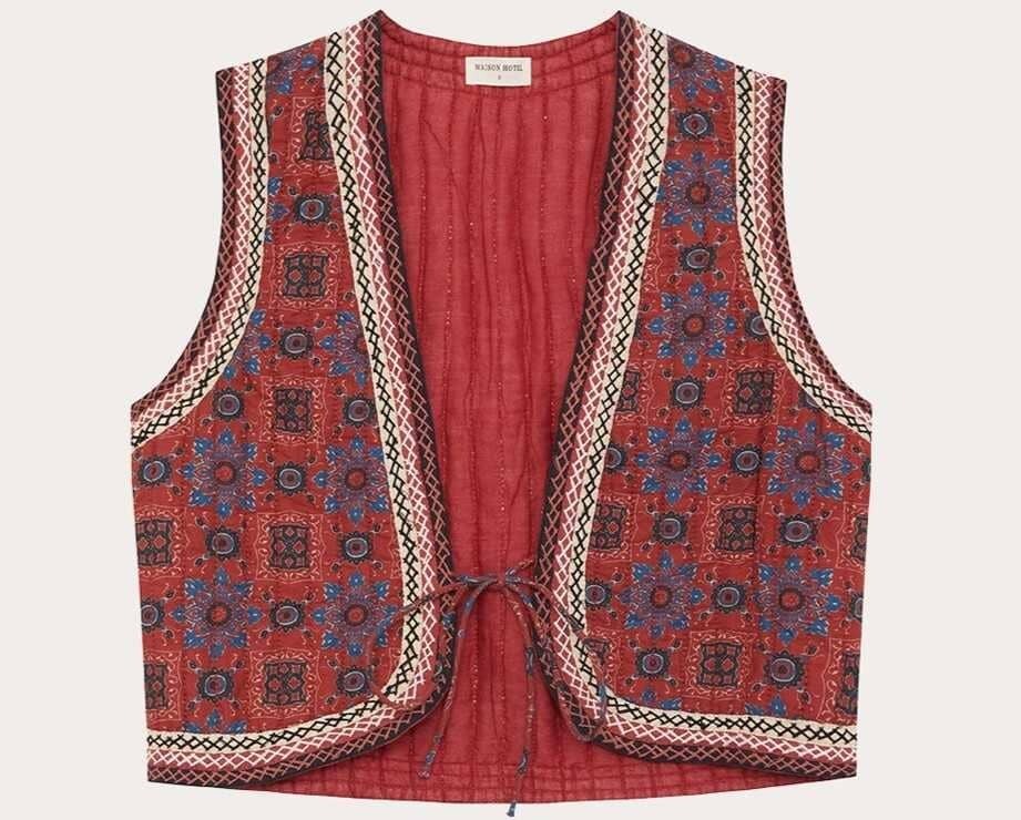 Maison Hotel Chaleco Pepe de algodón estampado de El Corte Inglés