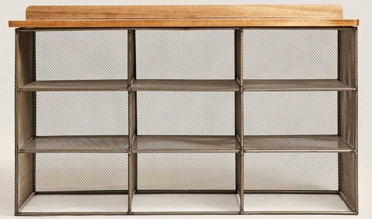 Banco de metal y madera de Zara Home