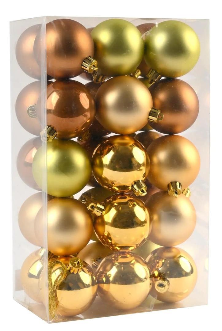 Mix de 30 bolas Nature de 6 cm