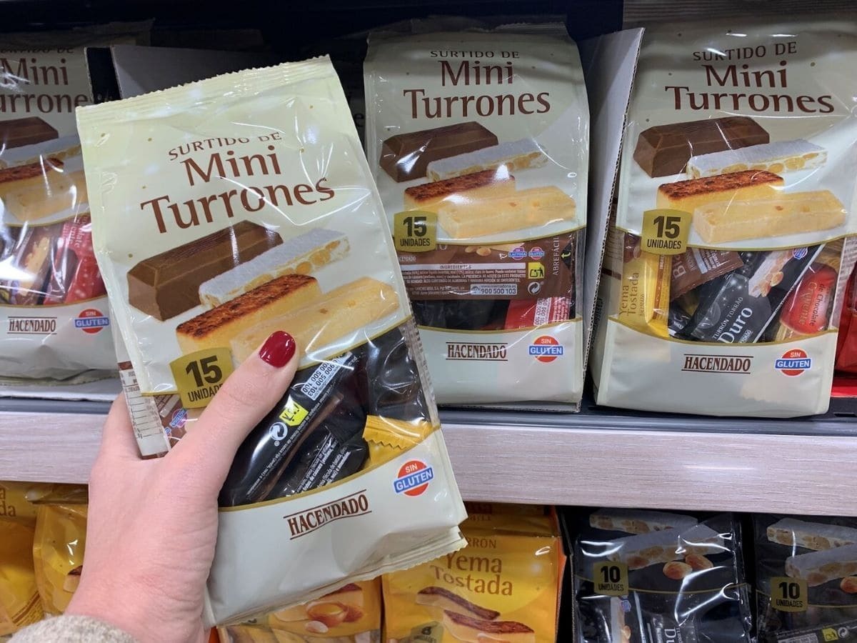 Surtido de mini turrones