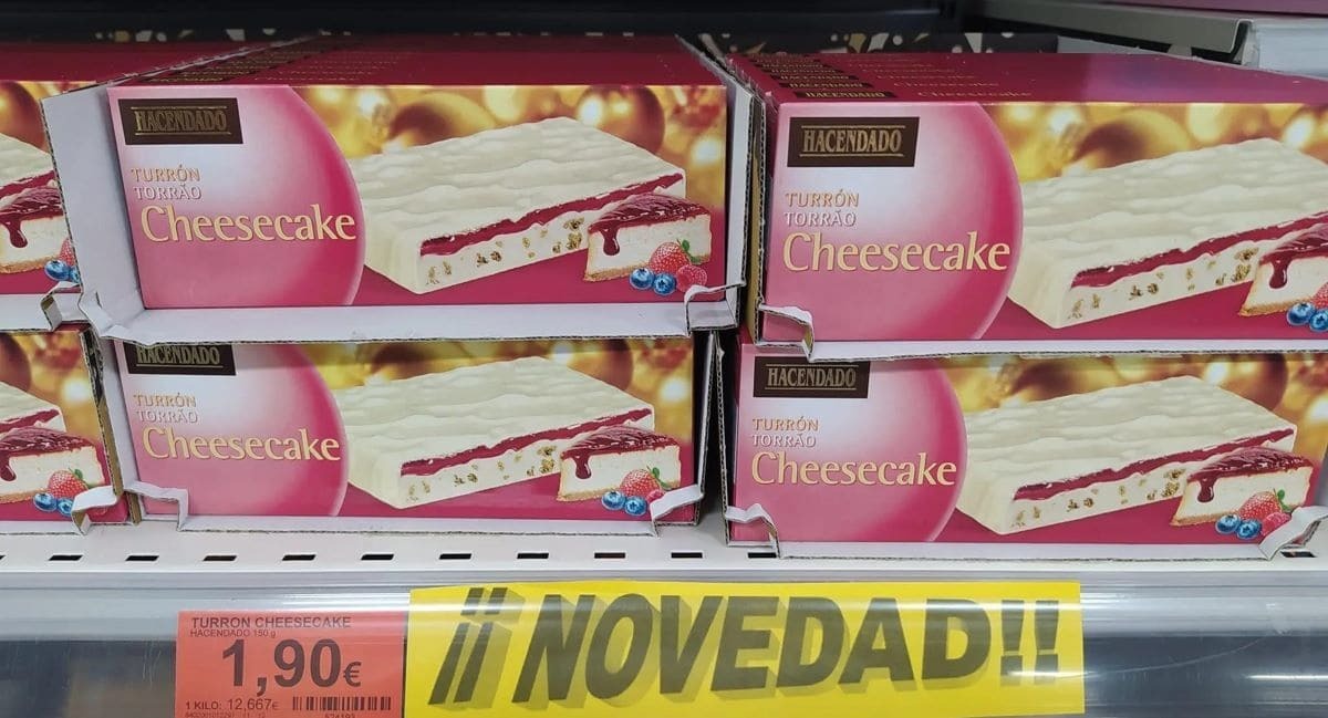 Turrón de cheesecake Hacendado