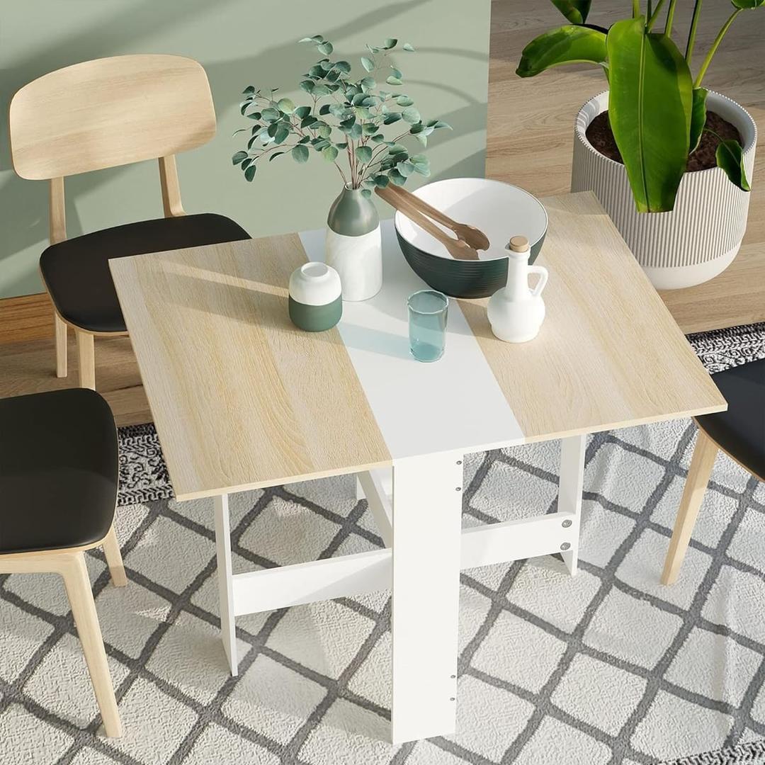 Mesa plegable con alas abatibles de la firma ACED en Amazon