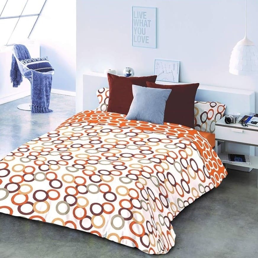 Funda nórdica reversible POPY Caldera COTTON ARTean