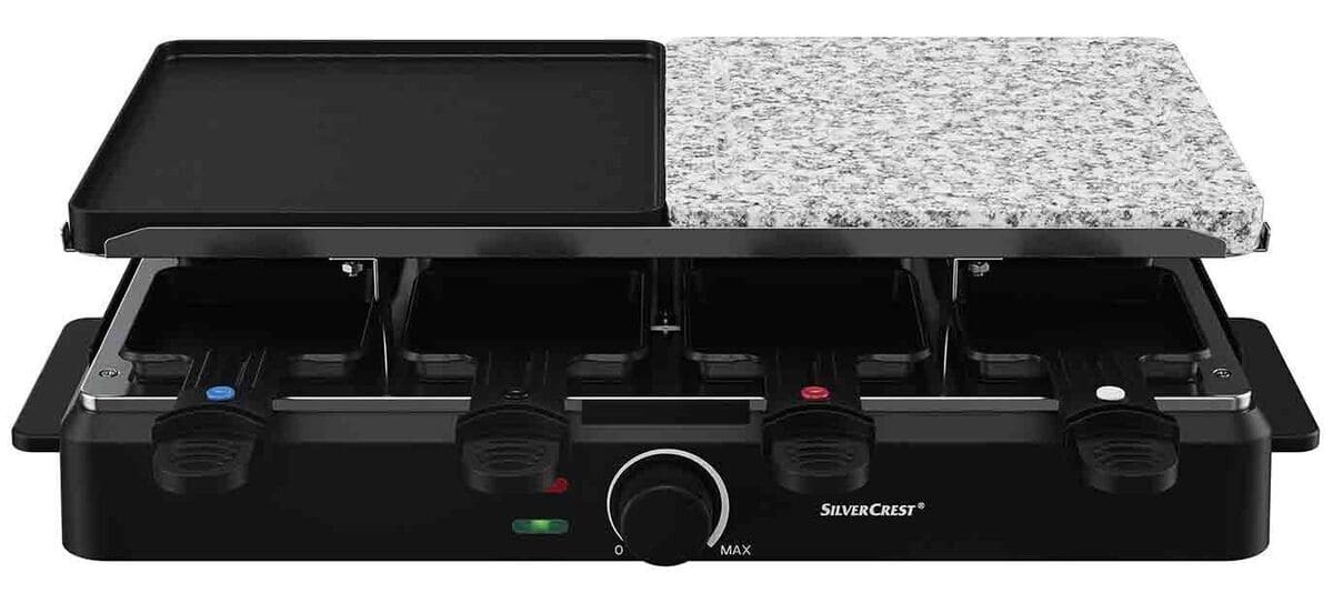 Parrilla Raclette con piedra caliente de 1400 W en Lidl