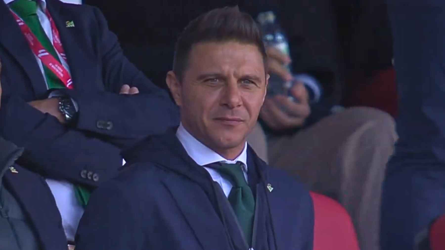 Joaquín en el palco del Power Horse Stadium para ver el Almería - Real Betis | Foto: LaLiga