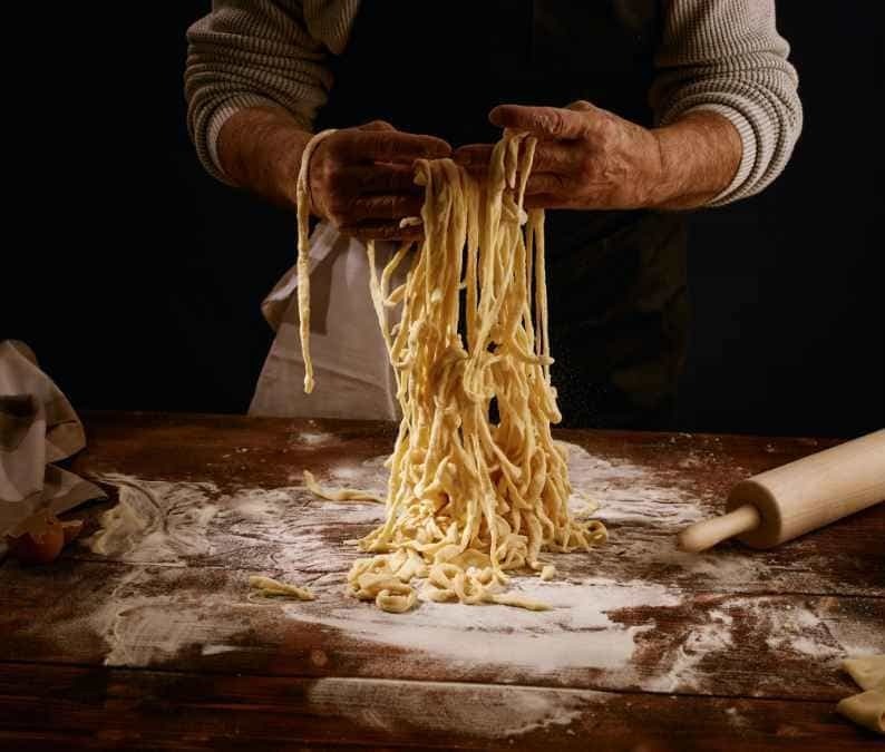 Elaboración de pasta casera