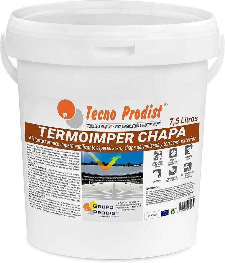 Pintura al agua aislante térmico para exterior TERMOIMPER CHAPA