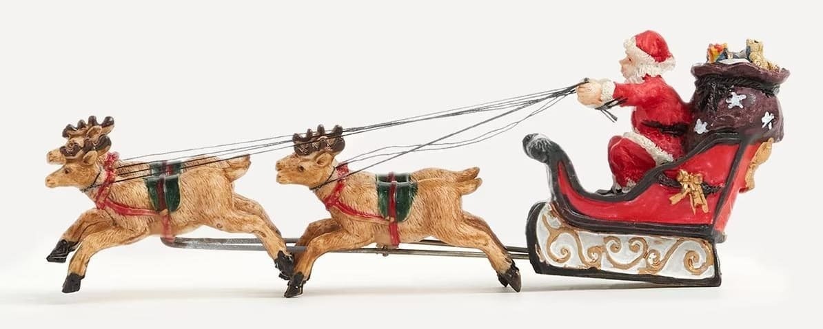 Papá Noel en trineo Pueblo Americano