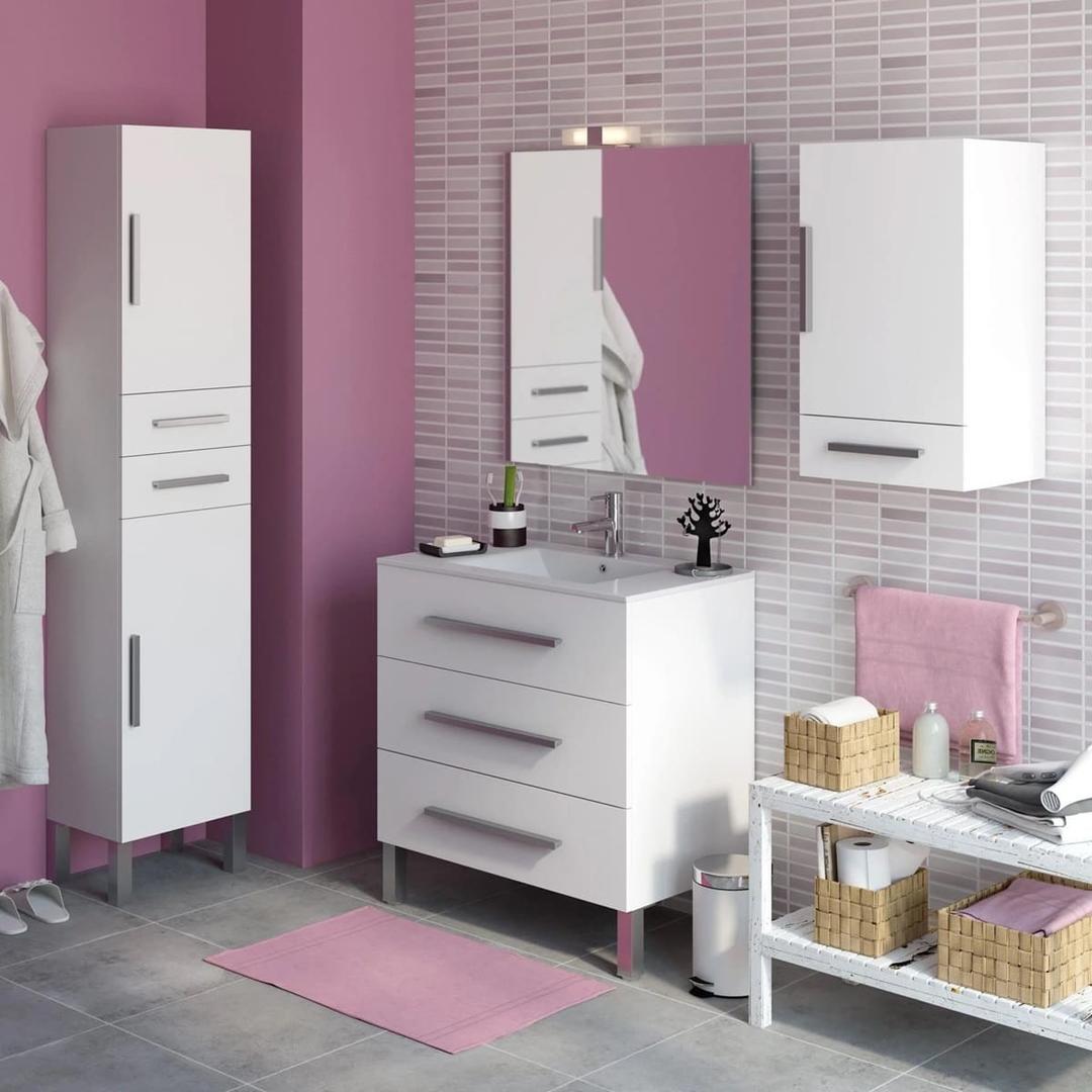 Mueble de baño con lavabo modelo Madrid de Leroy Merlin