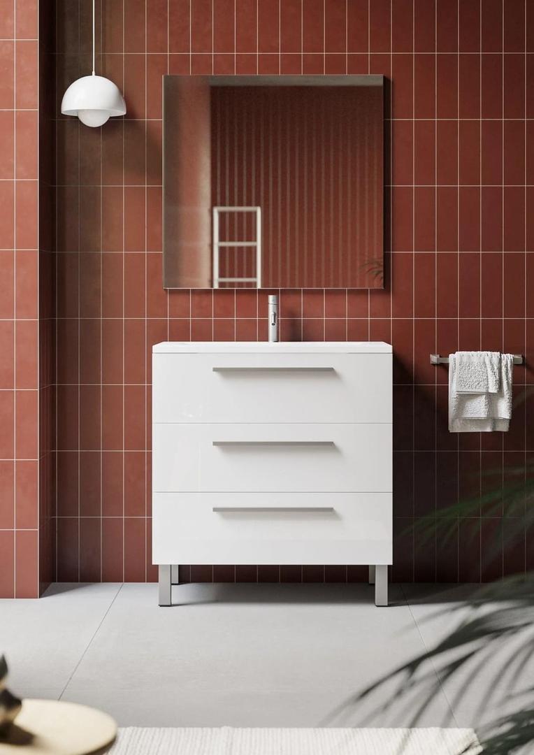 Mueble de baño con lavabo modelo Madrid de Leroy Merlin
