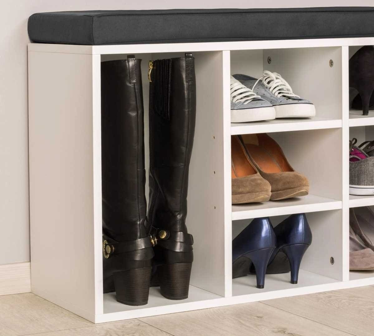 Tectake zapatero con banco 103,5x48x30cm de Leroy Merlin