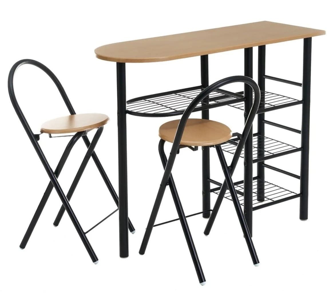 Set de mesa alta con 2 taburetes LOLA HOME