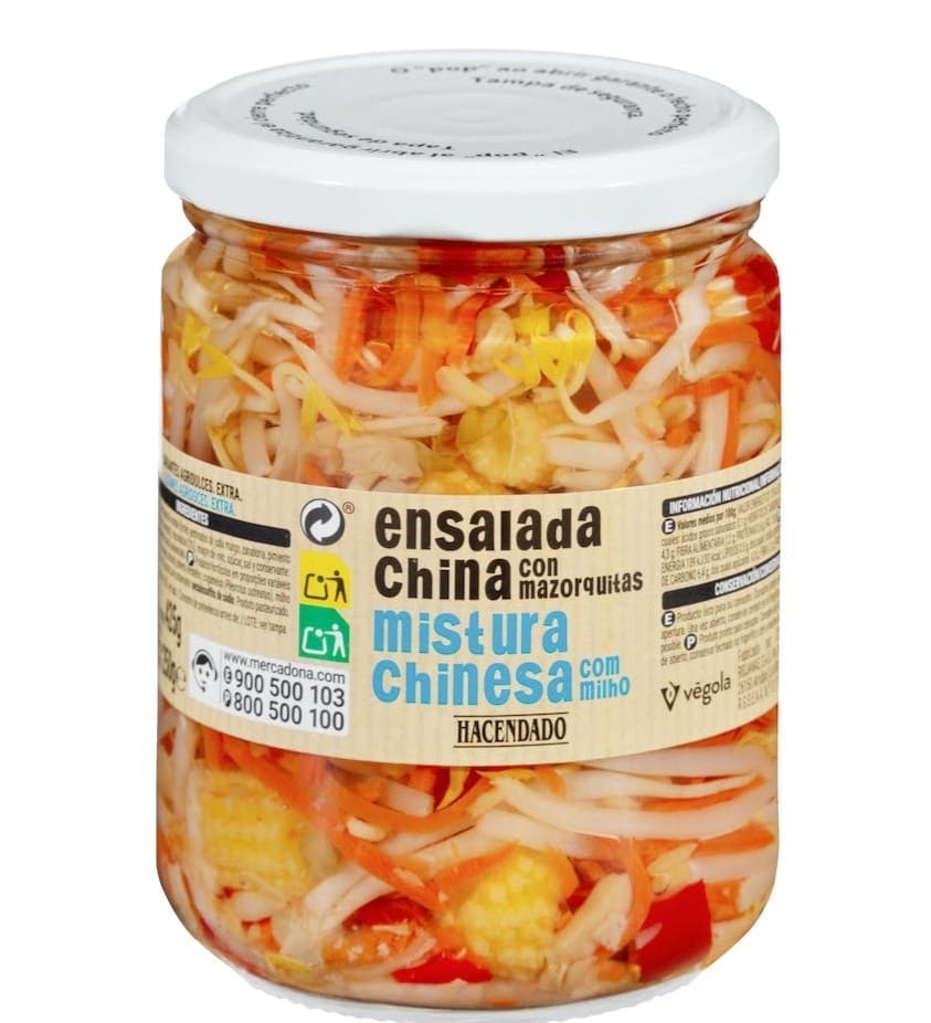 Ensalada china Hacendado con mazorquitas