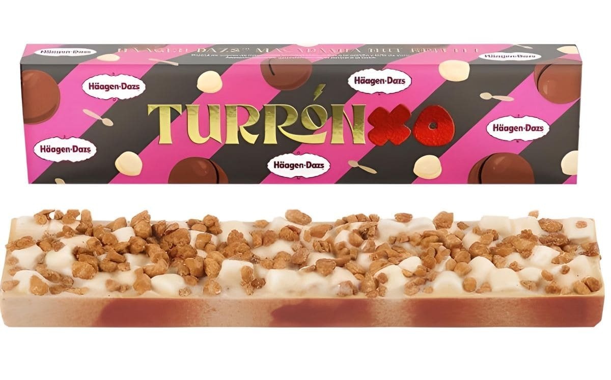 Turrón XO Häagen Dazs con nueces de macadamia