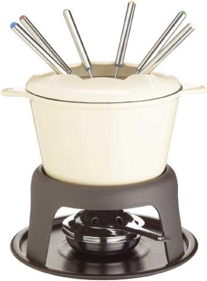 MasterClass Set de Fondue de Hierro Fundido para Chocolate, Queso, Carne de Amazon