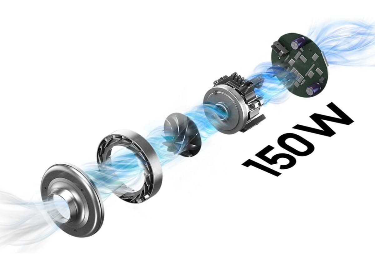 Aspirador escoba sin cable Samsung de 410 W 2 en 1 con 0,8 litros y autonomía de 40 minutos en Carrefour