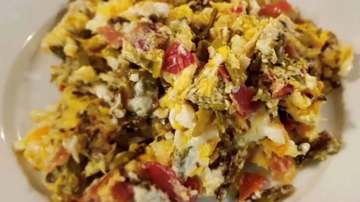 El revuelto de espárragos del bar Canijo en Algodonales