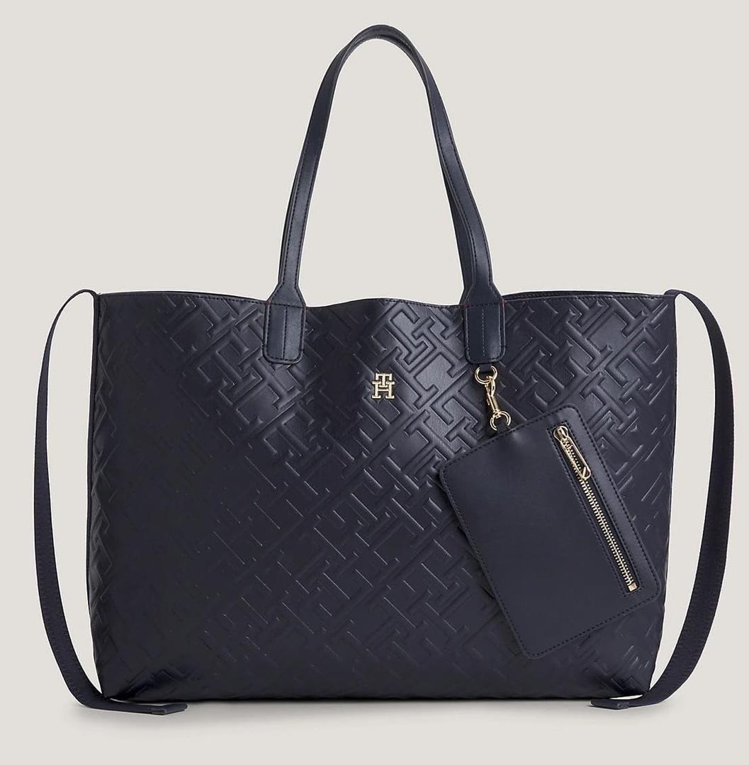 Bolso Tote iconic con monograma TH en relieve de Tommy Hilfiger