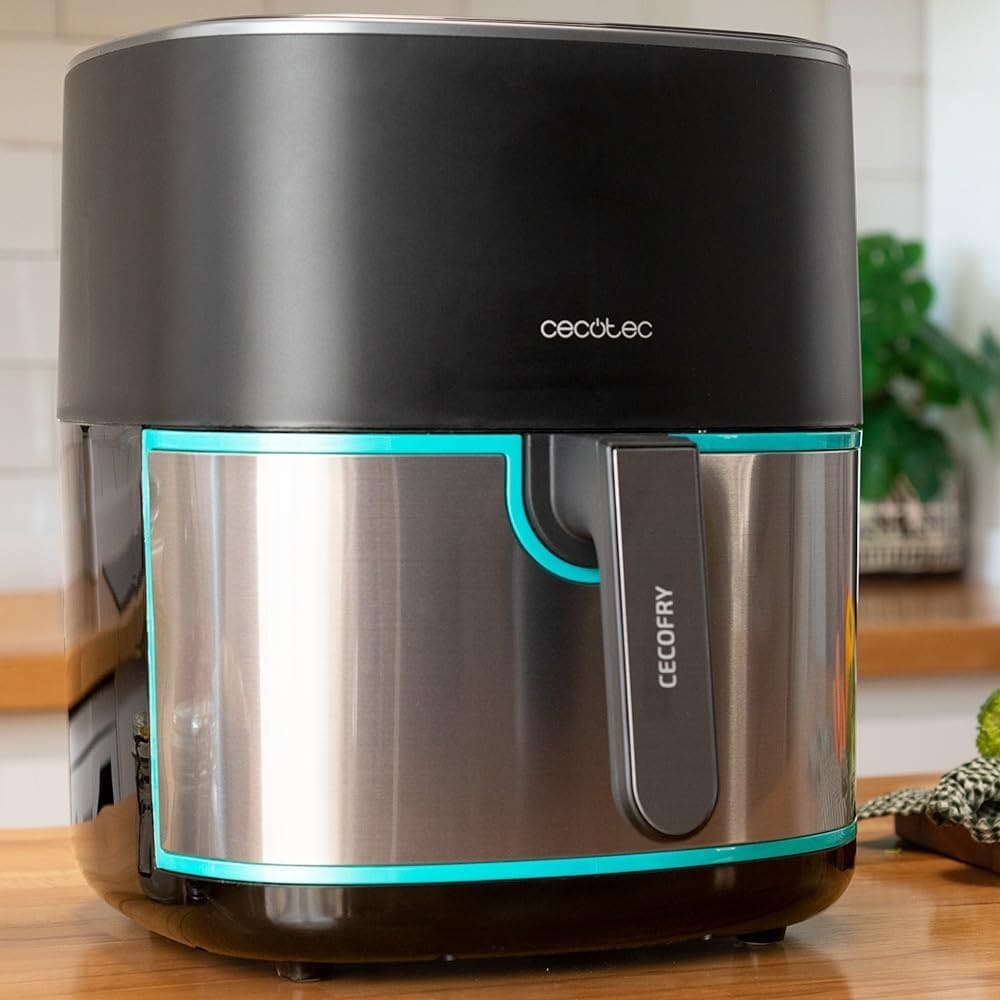 Freidora de aire sin aceite de 6,5L Cecofry Fantasti Inox 6500 con 1700W de Cecotec en Amazon