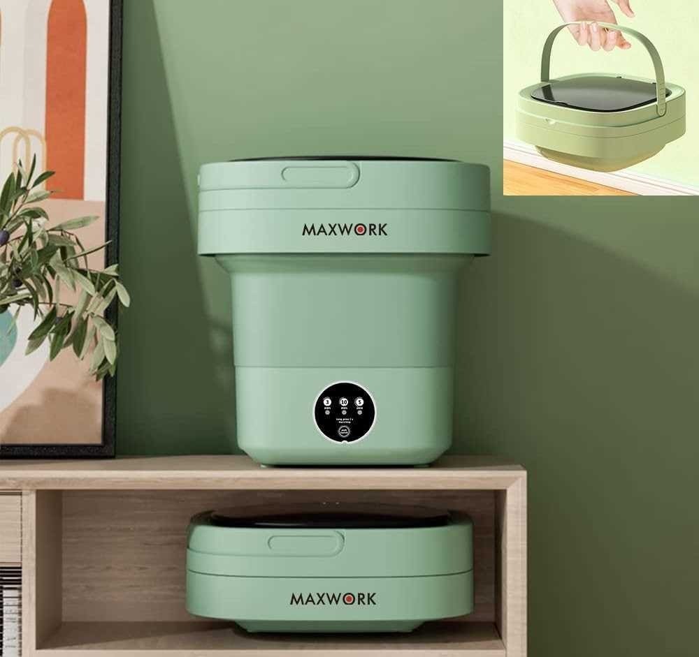 Mini Lavadora portátil plegable de alta capacidad de 6 l con 3 modos de limpieza profunda de Amazon