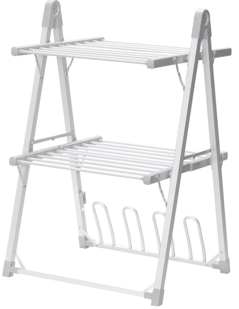 Tendedero eléctrico plegable de 2 niveles HOMCOM