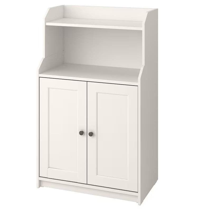 El armario versátil de color blanco HAUGA de Ikea