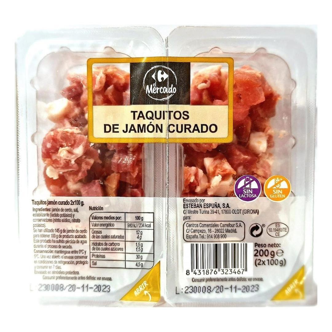 Taquitos de jamón curado El Mercado