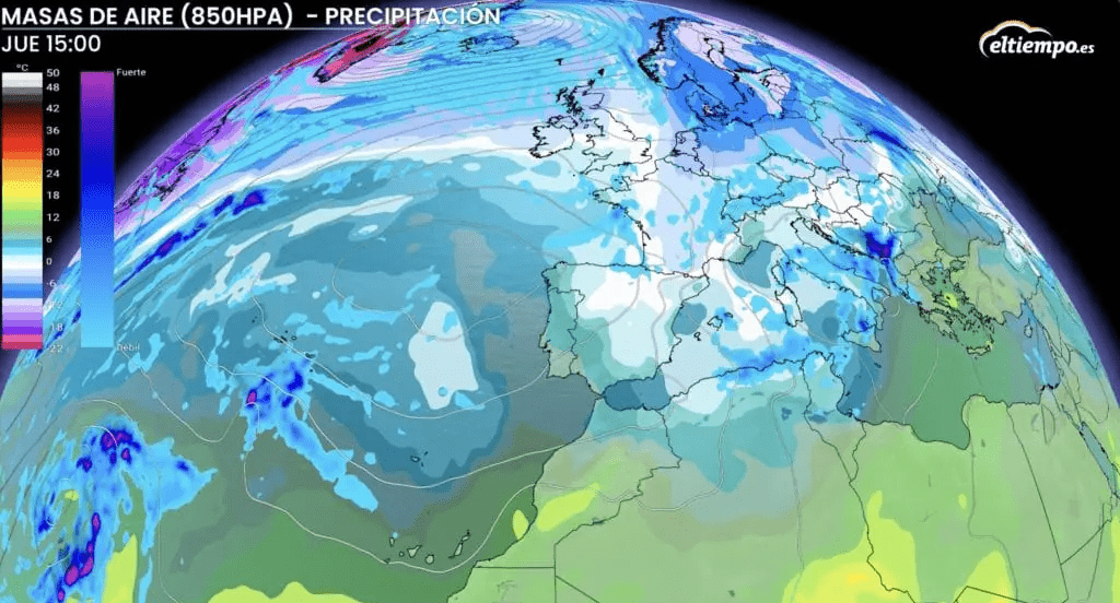 Precipitaciones para este jueves 14 de diciembre | ElTiempo.es