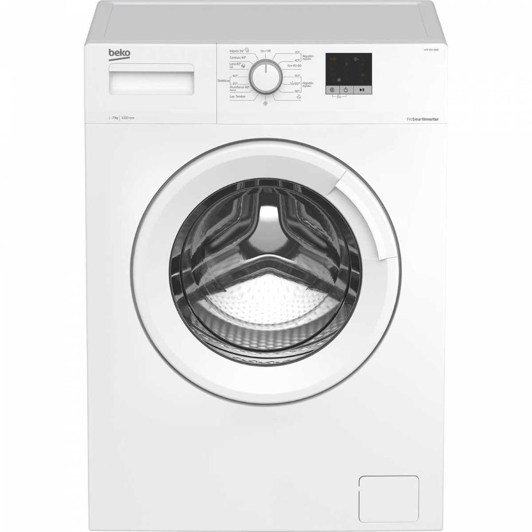 Lavadora Beko WTE 7611 BWR, 7 kg, Carga Frontal, 1200 rpm de Carrefour 
